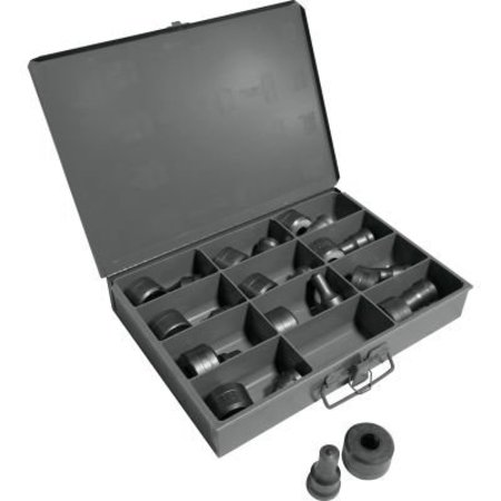 EDWARDS MFG CO. Edwards 12 Piece Standard Round Punch & Die Set with Storage Case PD1220